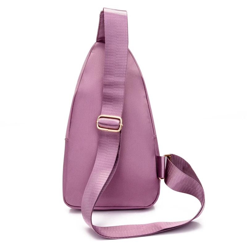 Women  Floral embroidery Quilted Crossbody Sling Backpacks Waterproof Zipper Chest Shoulder Bags For Cycling Hiking Travel