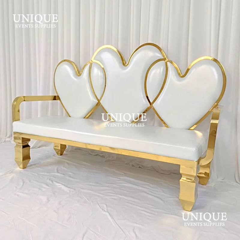 Queen And King Sofa Lounge Chair Factory Sale Luxury European Style Wedding White Leather Velvet Sofa Chair For Weeding Events