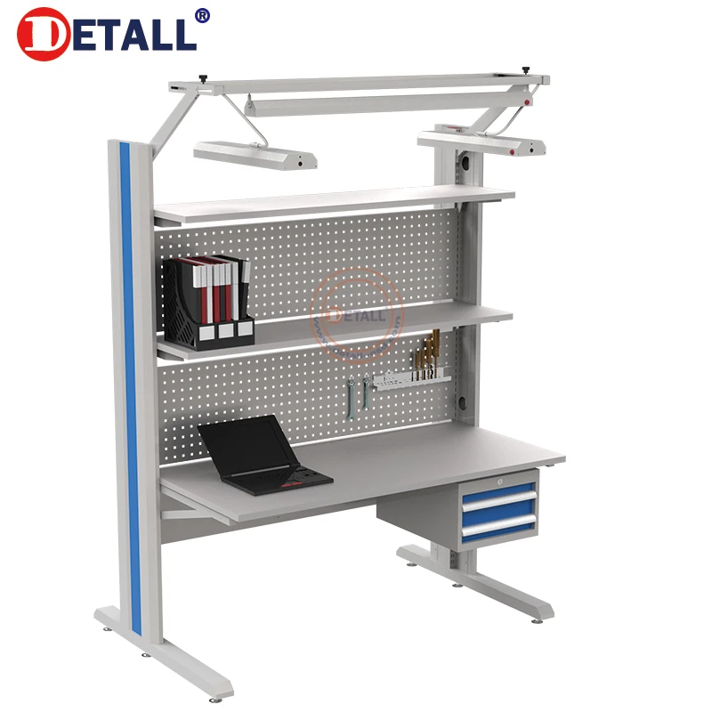 industrial workbench tower workstation heavy duty work factory table with MDF top