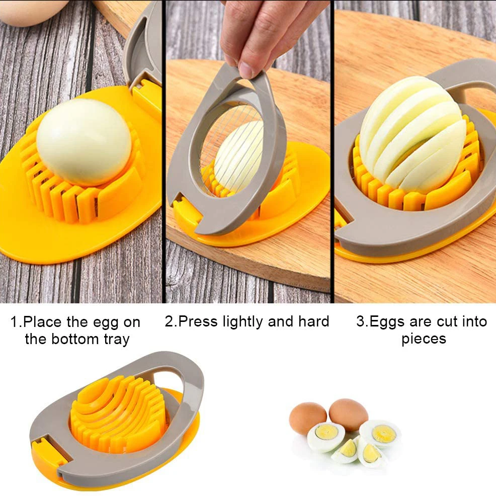 Kingwise лидер продаж домашний кухонный гаджет из нержавеющей стали инструмент для резки яиц грибов клубники киви