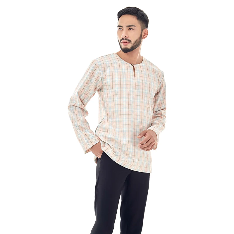 Silk Shirt Men Mens Abayas Long Muslim Clothing Kaftan Robes Saudi Turkish Arab Dubai Kurta Style