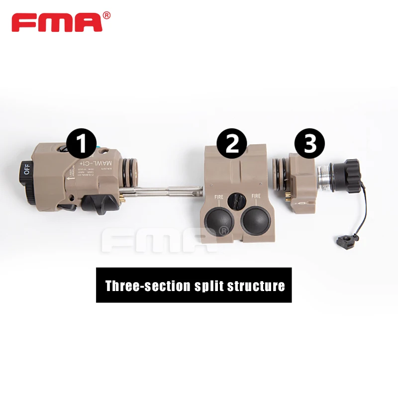 FMA MAWL-C1+ PEQ laser indicator Aiming laser with LED and ir laser waterproof tactical Aming Props Sight TB1466