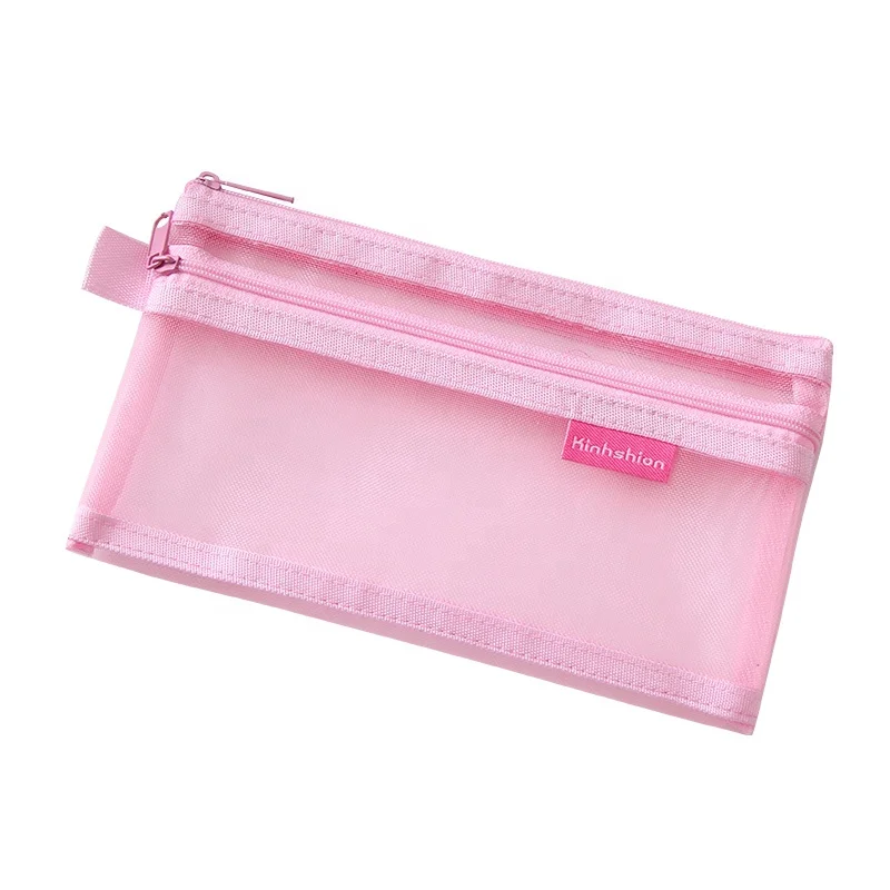 wholesale personalized trendy eco friendly color double layer student pencil casepencil case school