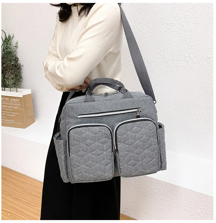 Mommy Bag Baby Diaper Bag Shoulder Messenger Bag Baby Bottle Storage Dry And Wet Separation Handbag Backpack