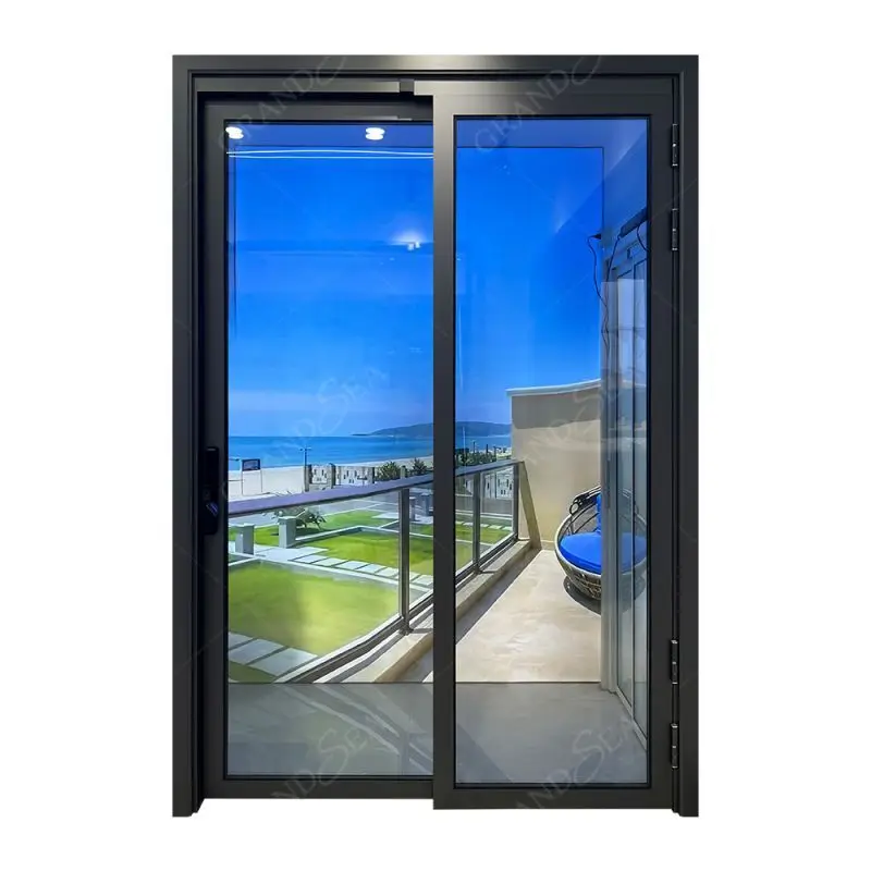 Cheap Customize Aluminium Four Double Open Swing Casement Sliding Doors Glass Aluminum Pt Pd Door