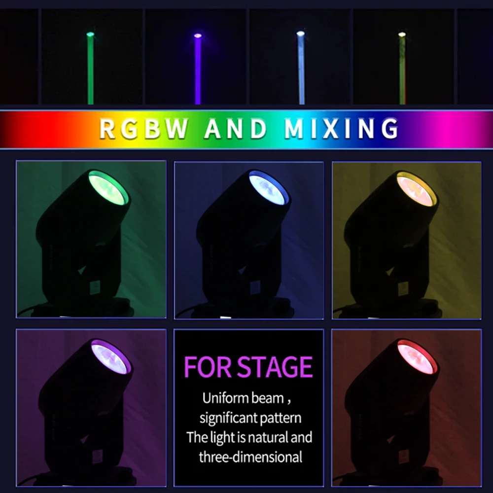 Party Disco Dj Stage Light Mini Beam Gobo Projector DMX 10w Sharpy Led Spot Moving Head Light Beam 250W Wedding Nightclub