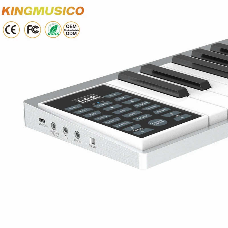 2024 New musical instrument digital piano 88 keys keyboard piano portable folding piano keyboards