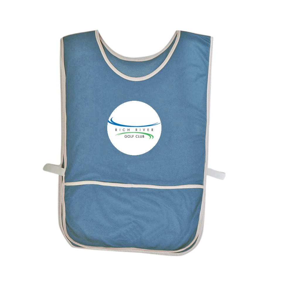 Mesh Material Sleeveless Golf Caddie Bib with Breathable Logo for Cleaning Club Events Printed Logo Golf Caddy Apron IVA-C-G-36