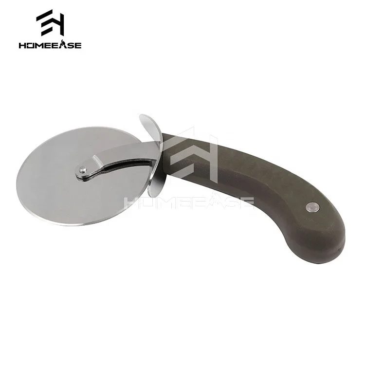 Food Grade Stainless Steel Wheel Axe Pizza Peel  Rolling Cutter Tool Wheel Home Pizza Knife