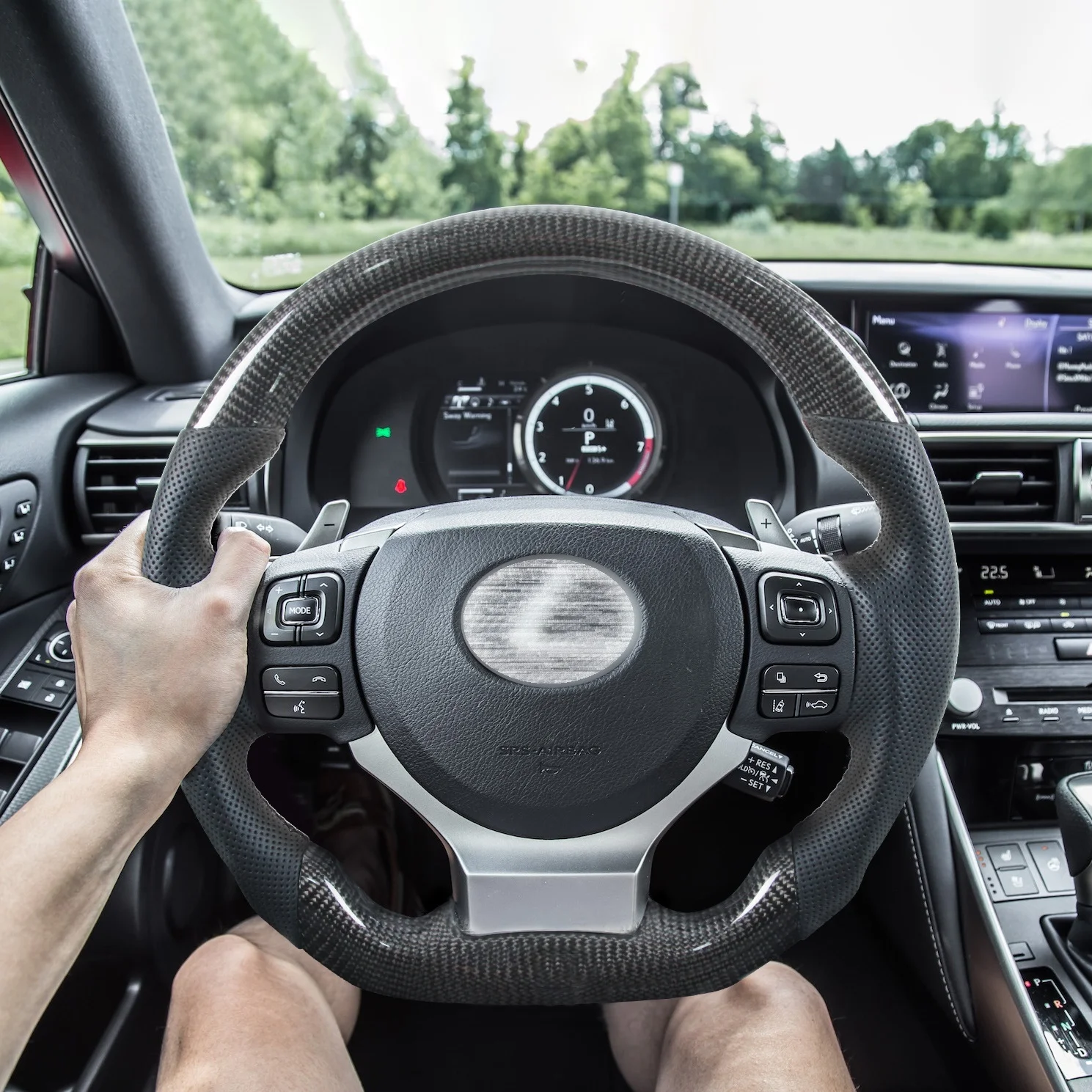 Ohc Motors Рулевое колесо для Lexus Is Is200 Nx Ct200 Is250 Is300 Is300h 350 Настоящее углеродное волокно рулевое
