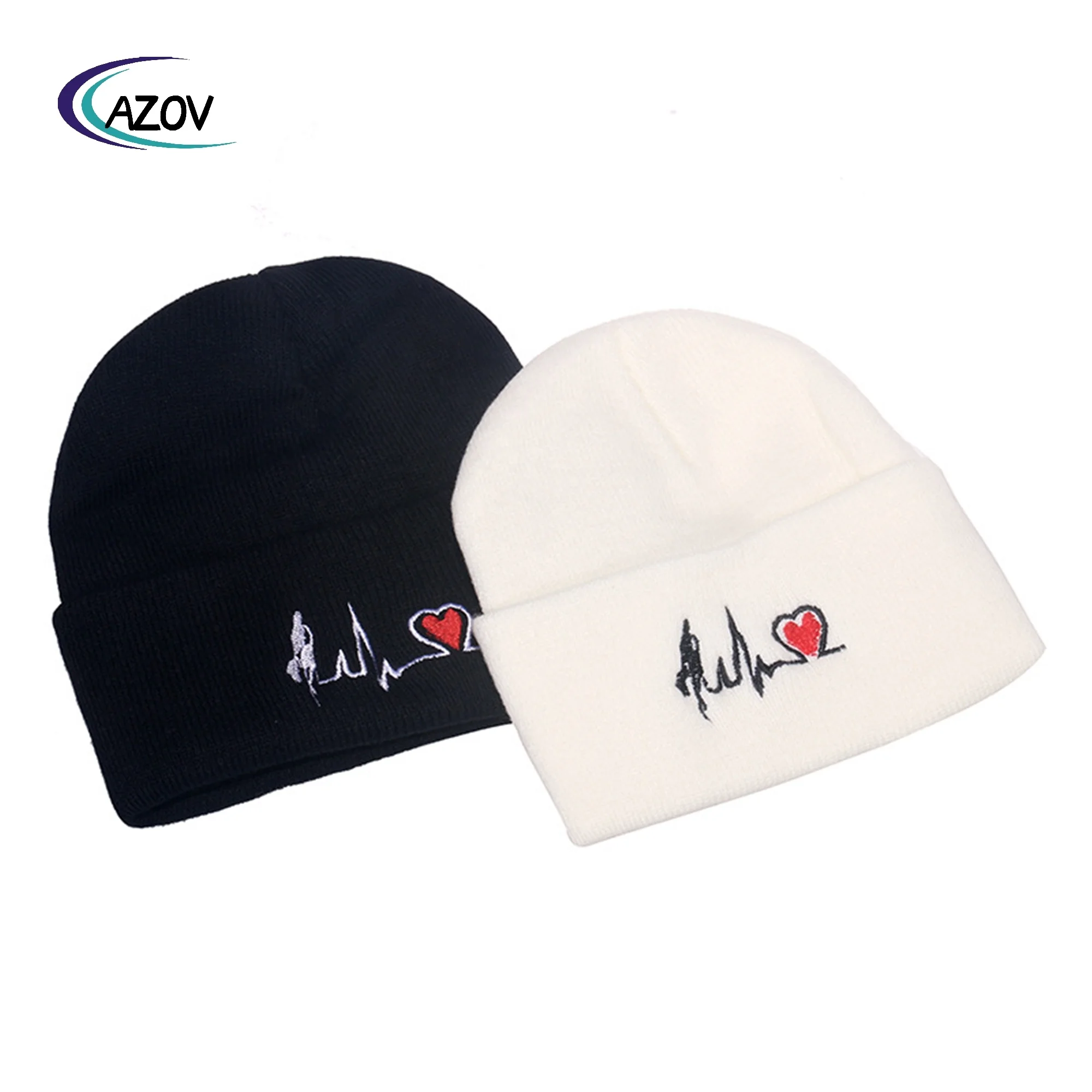Wholesale unisex 100% Acrylic Winter Hats Custom Jacquard logo Knitted Beanie Hat