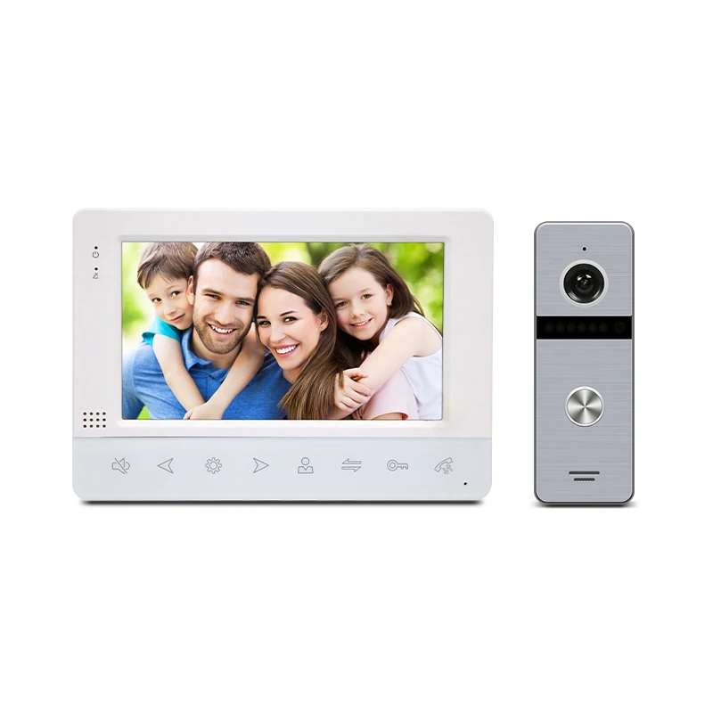 Cheap 4 wire commax video door phone intercom with peephole video doorbell camera AHD 1080P