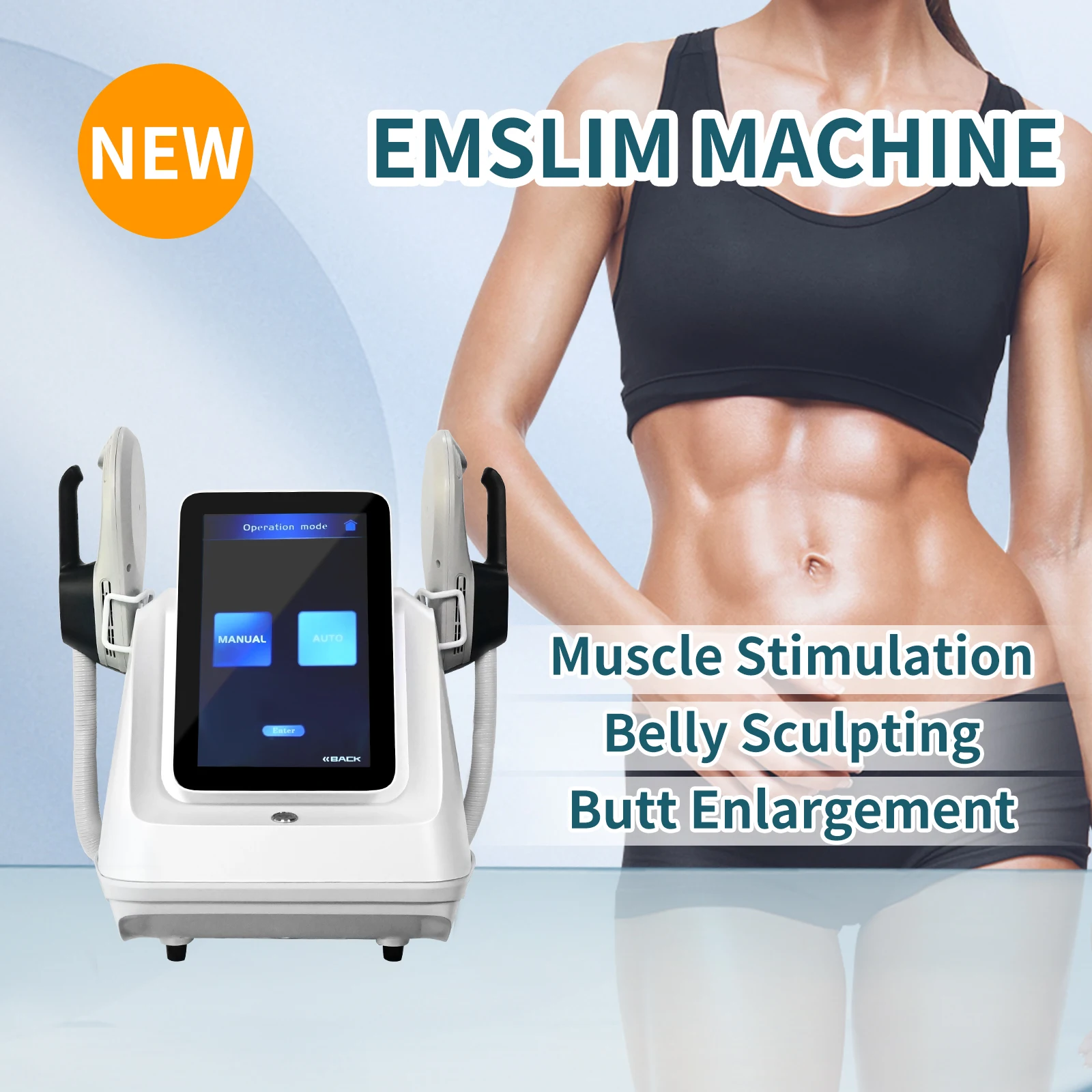 2023 New Design 15 Tesla Emslim 2 Handles Ems Slim Neo Rf Muscle Sculpting Machine For Weight Loss Body Slimming