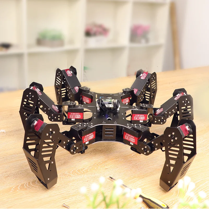 6 брюки с широкими штанинами/hexapod Паук Робот spiderbot автобус servo APP управление Программируемый бионические приманки для рыбной ловли робот