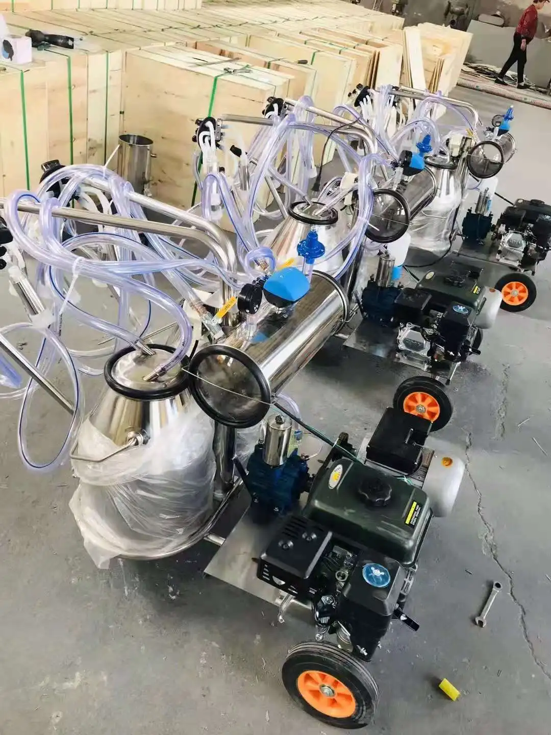mobile single automatic cow milking machine with price