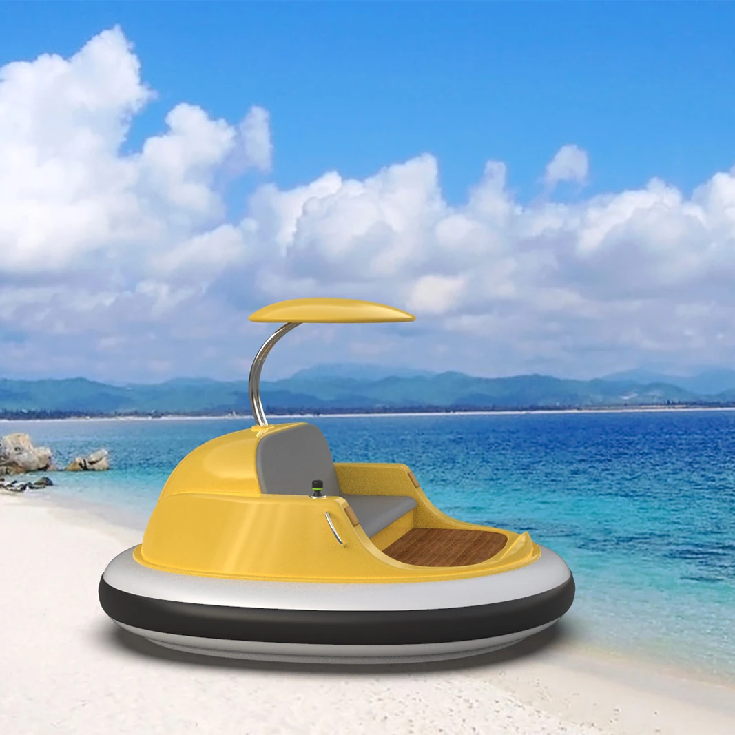 Single person leisure boat modern designed rotomolding electric boat amusement water equipment for lake river sea