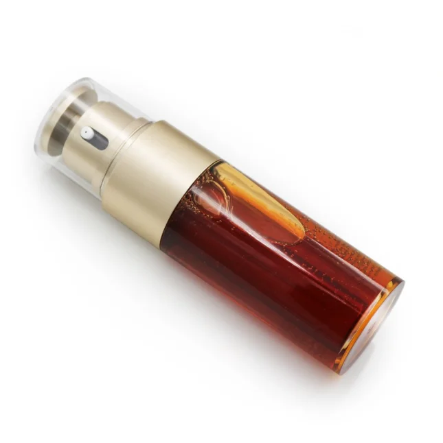 30ml 50ml  dual chamber one output plastic AS dual chamber cosmetic lotion serum cream pump bottle