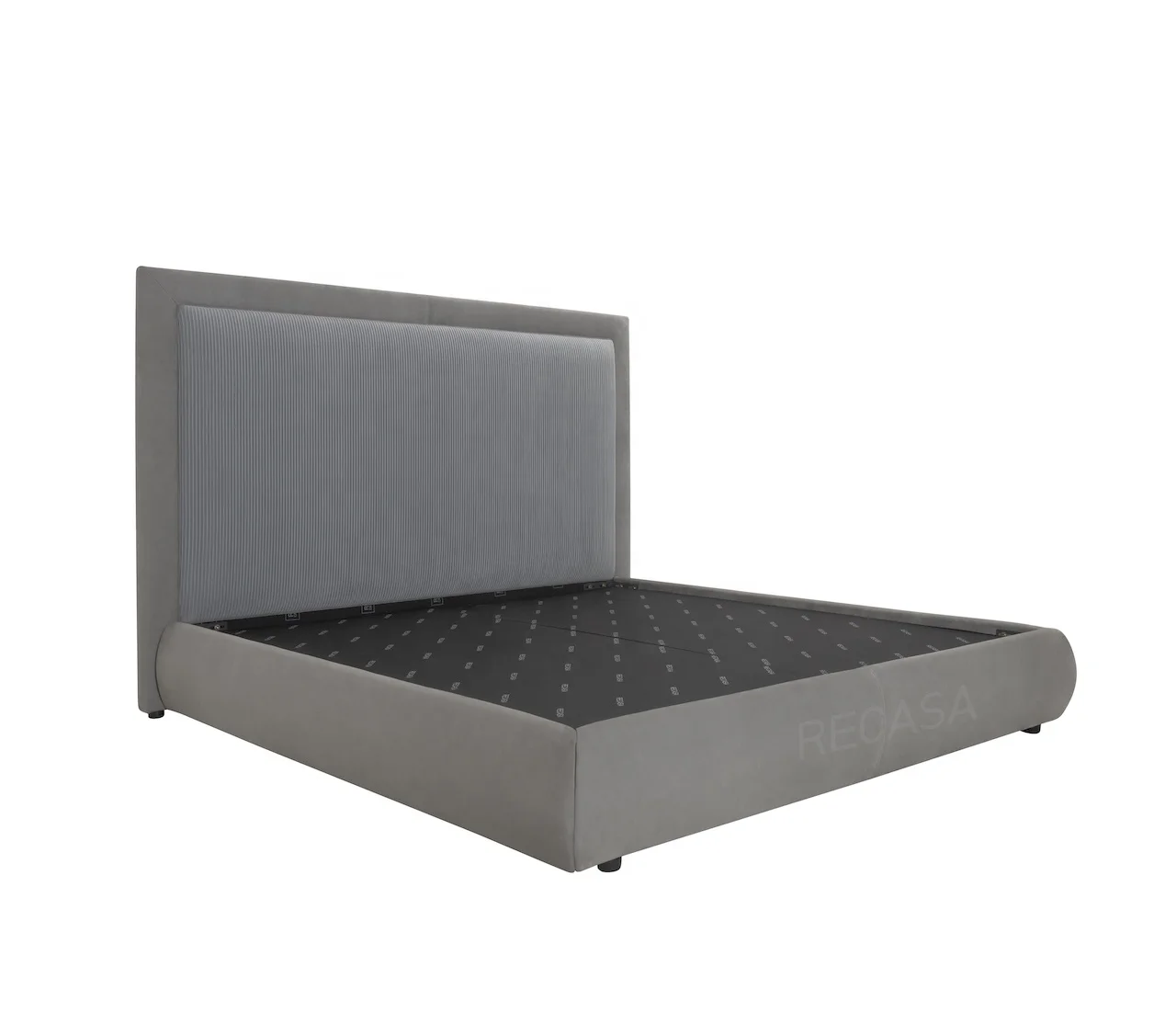 Fabric upholstered wood frame hotel beds modern hotel furniture hotel bedroom sets