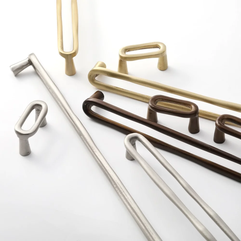 Maxery Creative Hollow Irregular Kitchen Cabinet Handle Vintage Bronze Furniture Handle Pull for Bedroom Closet Wardrobe Dresser