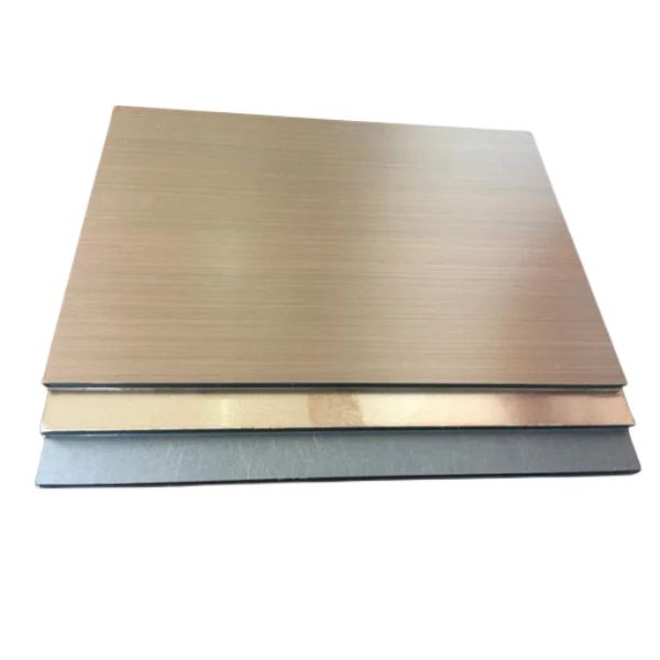 Wainscoting Panels Exterior Wall Rose Gold Copper Composite Panels Brushed Bronze For Wall Cladding Outdoor