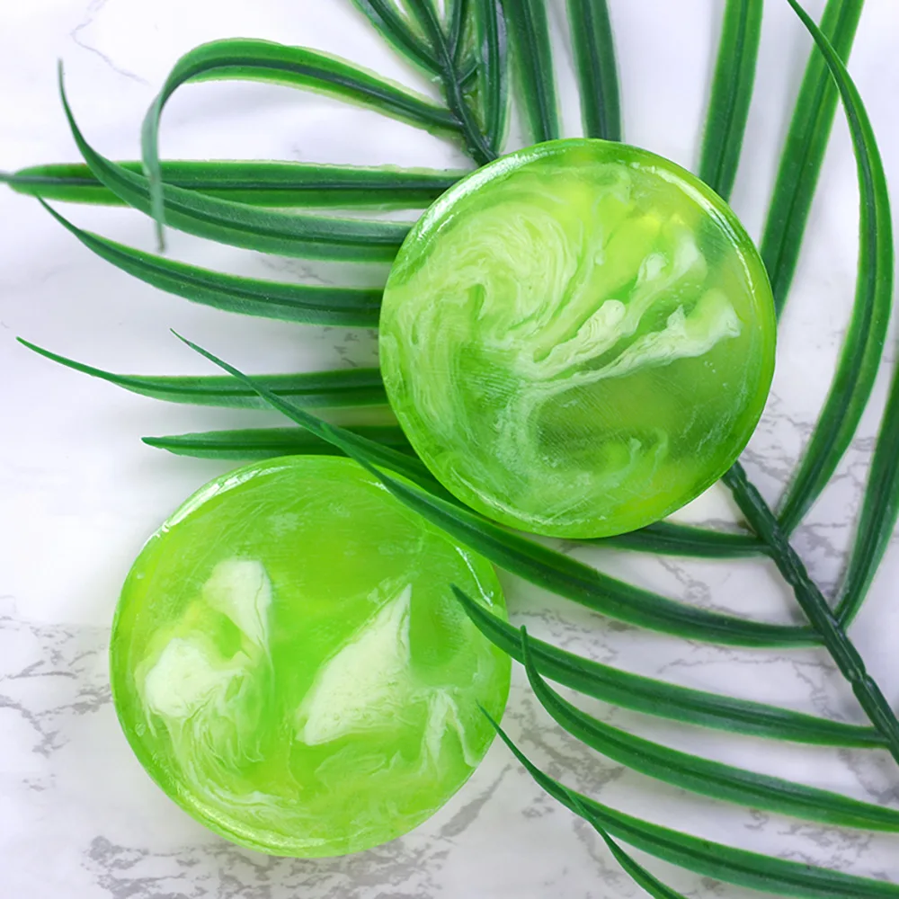 Green Tea Handmade Soap Skin Refreshing Moisturizing Oil Control Face Cleansing Soap Fragrance Body Bath Bar Soap