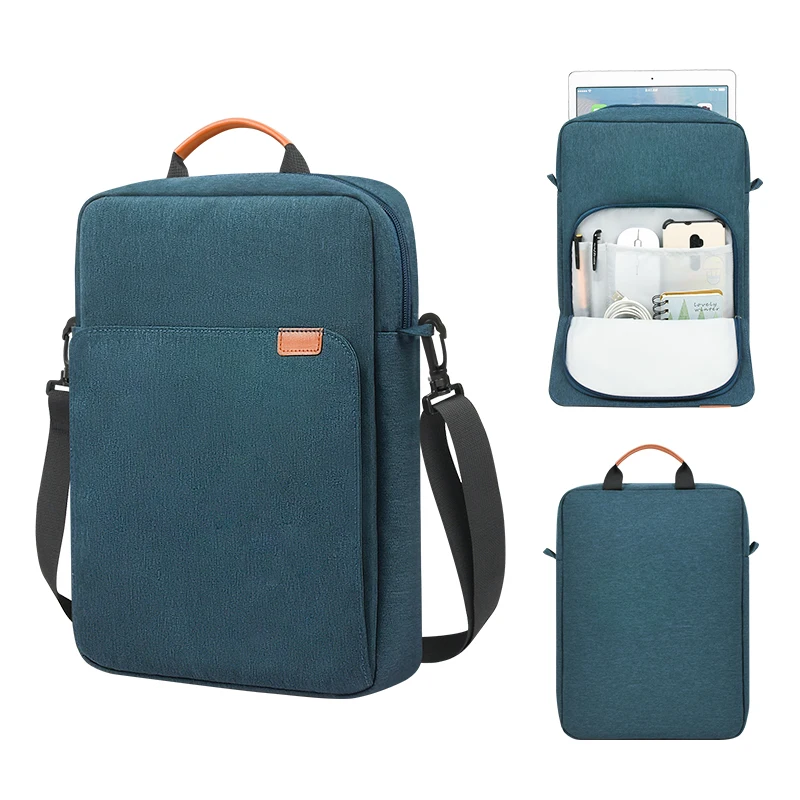 Custom size waterproof shockproof protective cover zipper carrying hand storage bag EVA laptop case for tablet pc notebook