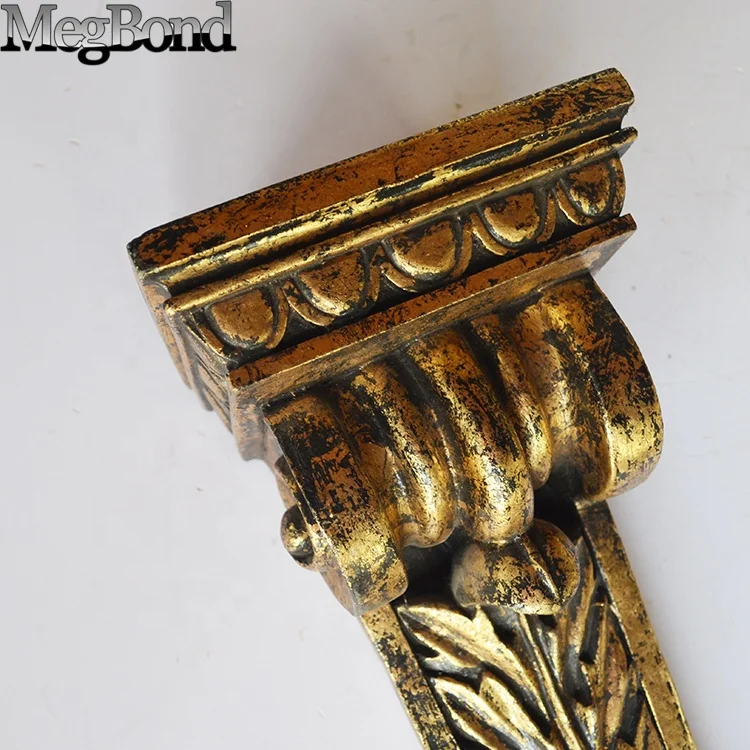 Resin antique gold classical wall decor for decorative