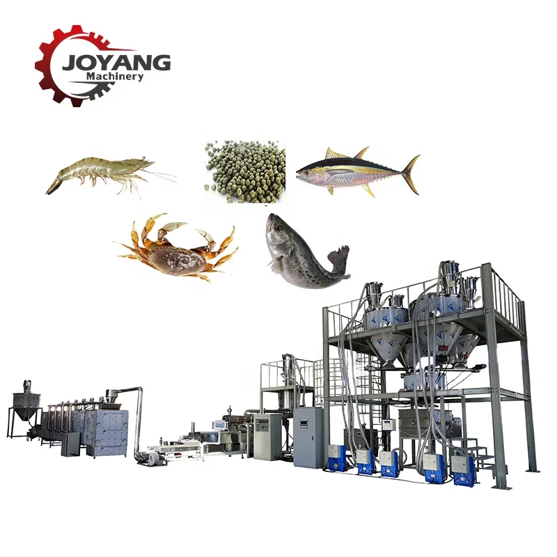 Aquatic Crab Feed Extruder Floating Fish Feed Making Machine Sinking Shrimp Feed Production Line