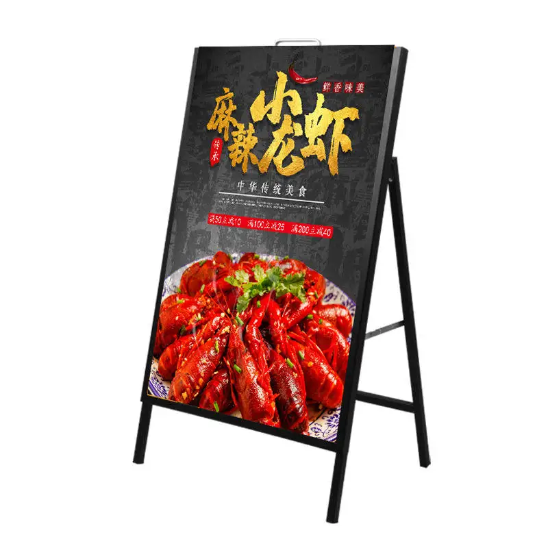 A1 Aluminum Metal Poster Stand Aluminium Sign Outdoor Advertising Display Board A Frame