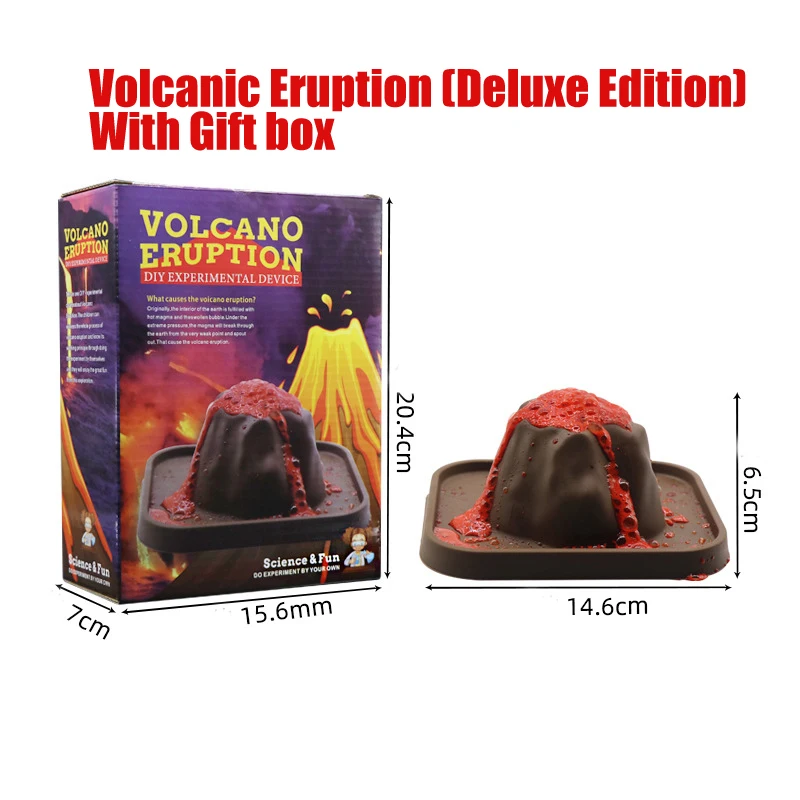 Custom Chemical Learning Set Mini Volcano Eruption Science Kit Diy Chemistry Experiment Toys for School