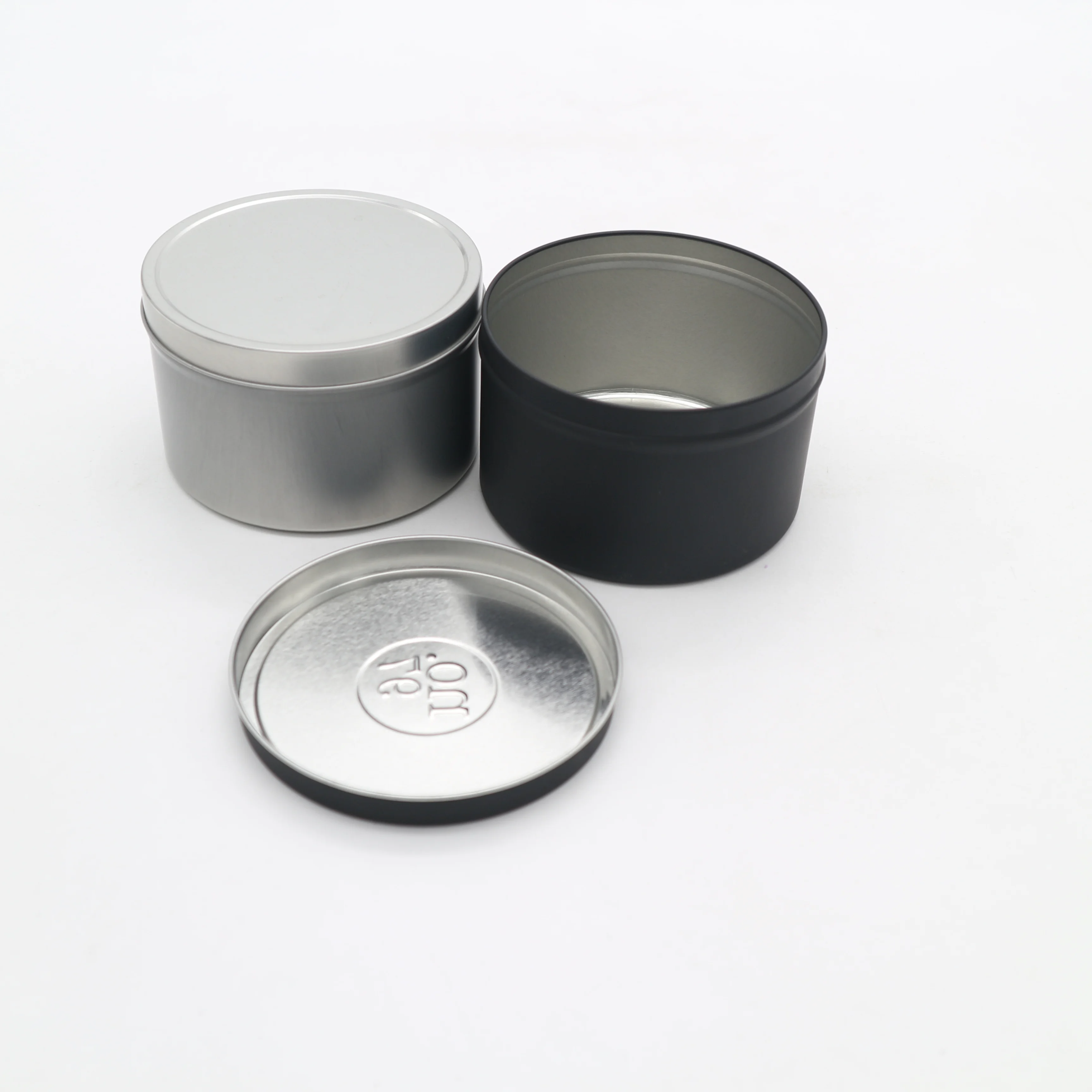 wholesale 16 ounce deep tin container with slip lid 16 oz deep metal tin can