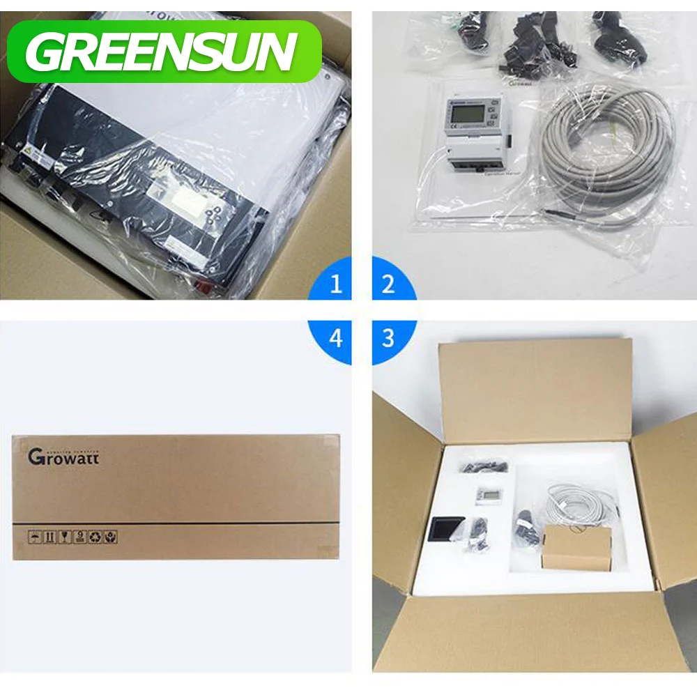 Гибридный инвертор Growatt SPH5000 On Off Grid 220V 3 кВт 4 5 6