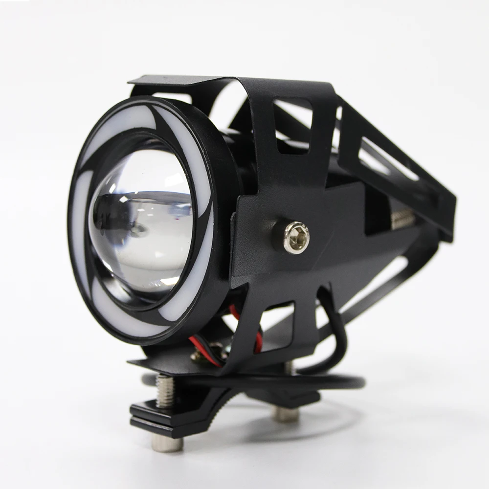 led aluminum waterproof head lamp angel eye flashing u7 led electric scooter headlight