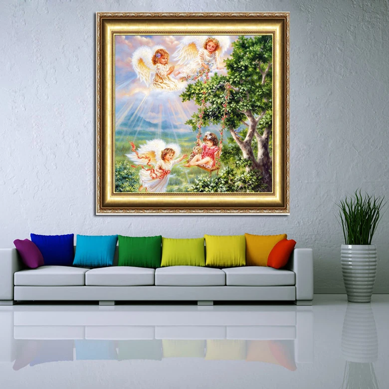 Dropshipping Diy Crystal Diamond Painting New Angel Diamond Embroidery Source Wholesale Living Room Bedroom Decorative