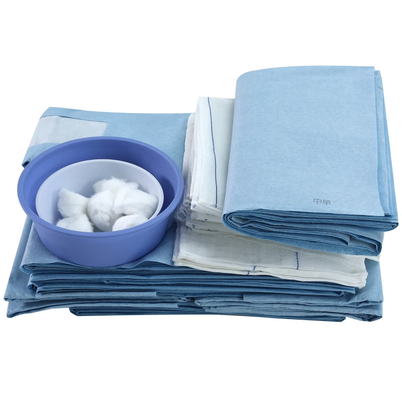 Medical Supplies Hospital Material Disposable Laparotomy Sterile Surgical Drape Packs