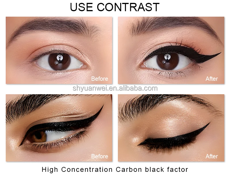 ES71  New Arrivals Waterproof Long Lasting Oil Free Water Based Eyeliner Custom Logo Eyeliner