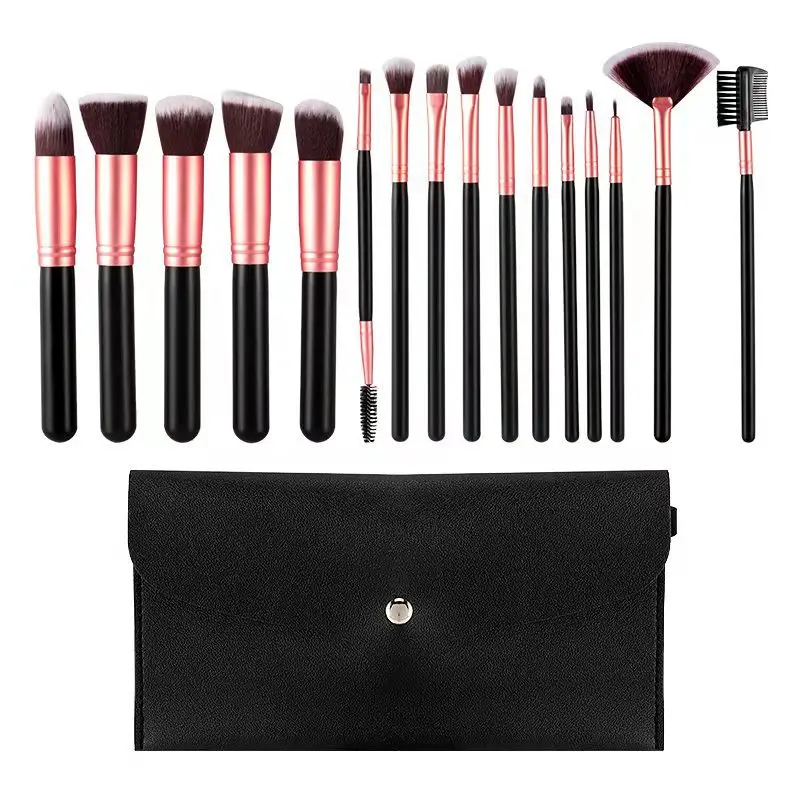 2024 OEM Professional Free Samples Promotional  White Pink  Beauty 14Pcs Eye  Shadow Kabuki Flat Cosmetic Makeup Brushes Set