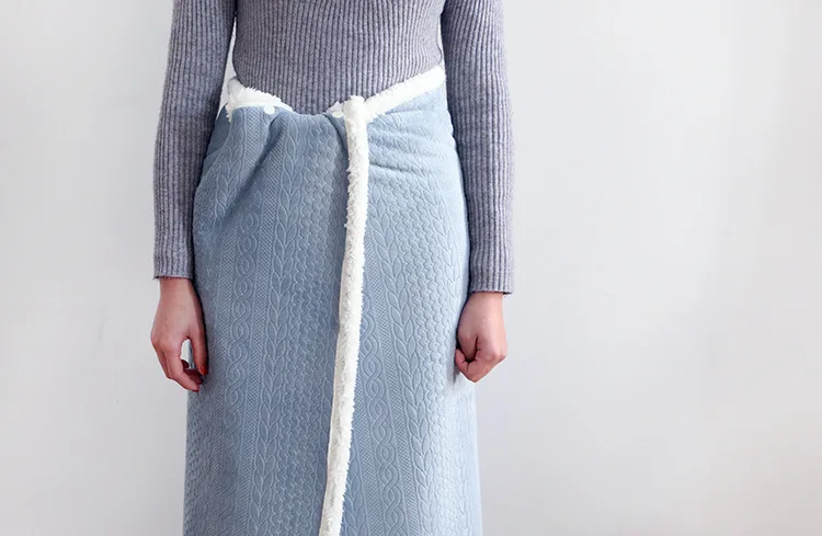 Портативное офисное комфортное одеяло для дивана, женское теплое мягкое покрывало из шерпы и флиса