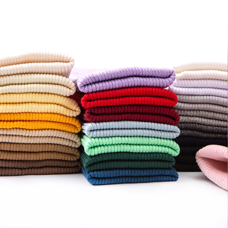 Stock Wholesale  95%Cotton 5%Spandex Ribbed Knit Cuffs For Jacket Bomber  Clothing Accessories