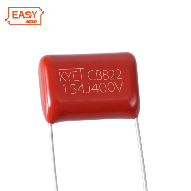 CBB22 capacitor 154J400V P_15mm 0.15uf High temperature drive power dedicated film capacitor
