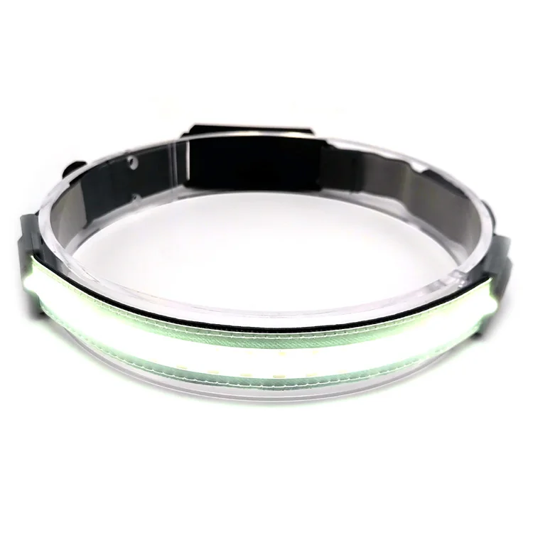 350 Lumen 5W Lightweight 230 Degree COB Wide Beam Headlamp USB Rechargeable Running Headlamp