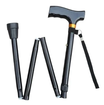 Nordic Folding Trekking Aluminum Alloy Telescopic Men Foldable Adjustable Cheap Hiking Poles Walking alpenstock Cane Stick