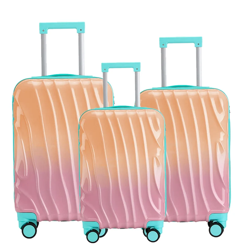 2024 HOT-sale Travel PC Printing Luggage light weight ,Comfortable grip luggage