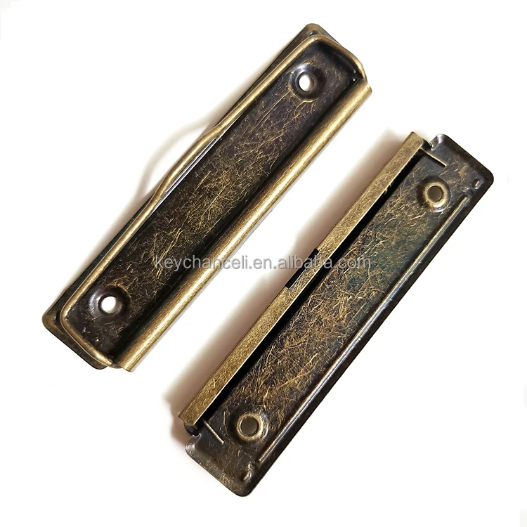 120mm matte black binder clip flat metal clipboard clip for notebook paper file folder