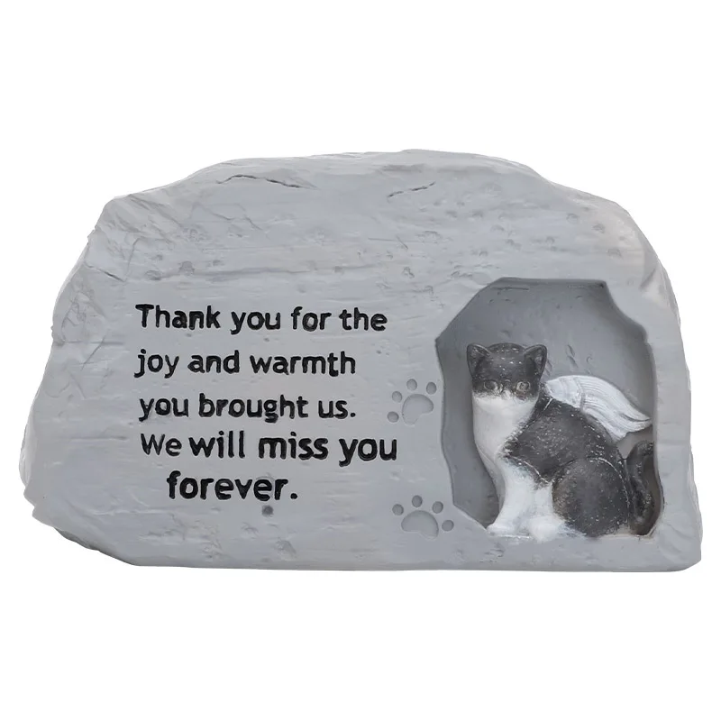 New design hot sale pet memorial garden headstone for dogs and cats can be placed in the garden or home pet memorial products