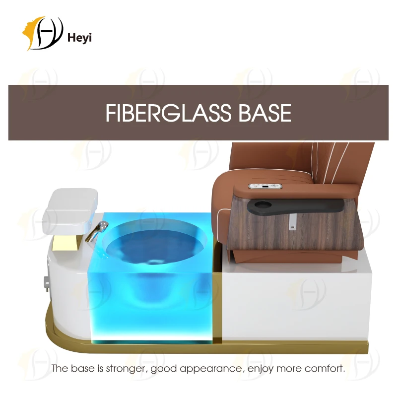 custom luxury modern professional manicure nail salon massage foot spa pink pipeless jet electric pedicure chair with basin