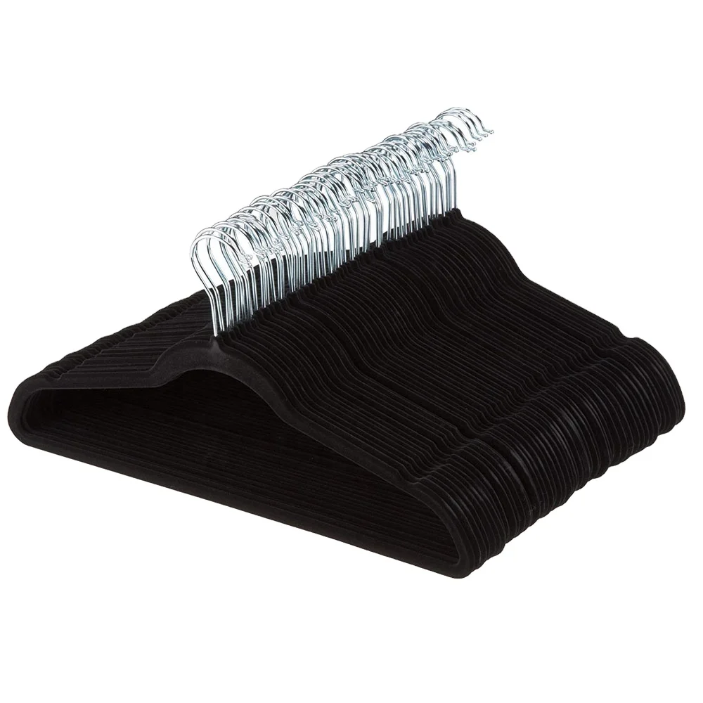 2022 amazon bestseller  suit wholesale velvet  organizer hangers for cloths