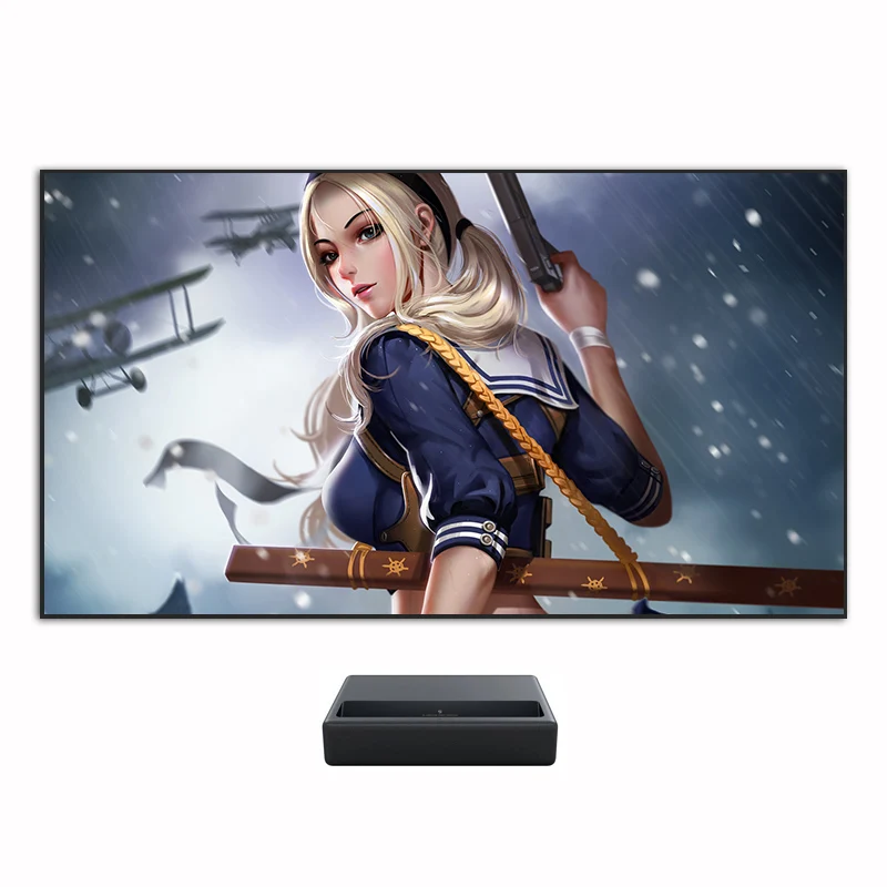 PET Crystal UST ALR Ambient Light Rejecting Projection Screen Black Diamond for 4K Laser Projector