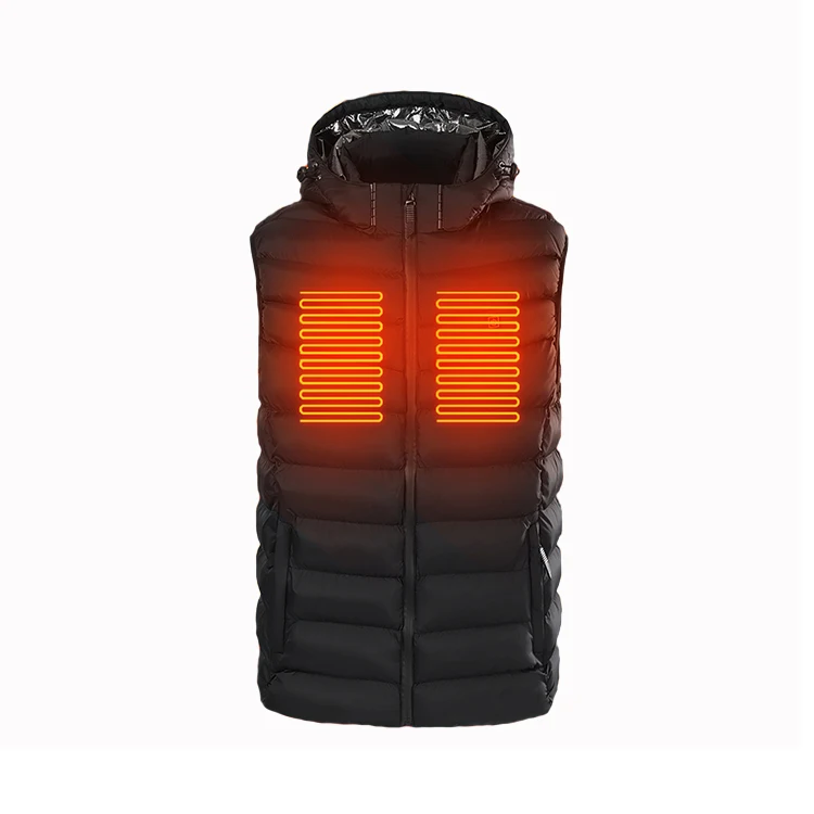 5 Heated Zone Lightweight Warm Vest USB Charger Not Include Battery With a Cap Keep Warm for Skiing