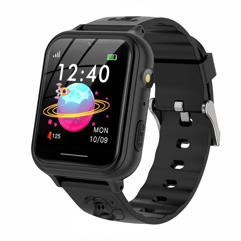 Customize multi language smart watch kids gps 4g sim photo game kids smartwatch games